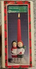 Christmas Around The World Taiwan Carolers Taper Holder In Original Box 3.5” picture