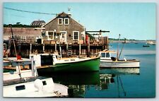 Postcard Chatham Fish Pier Cape Cod Massachusetts MA Chrome Unposted picture