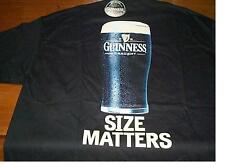 GUINNESS SIZE MATTERS MENS BEER T-SHIRT MED 38 40 NEW picture