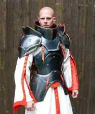 18ga Medieval Knight Black Suit Of Armor, Combat Full Body Armor Wearable Knight picture