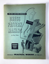 Vtg 1947 Dress Pattern Making Book By Renee Silvan Practical Woman Publishing picture