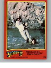 1980 Topps Superman II Movie Card #26 Rescued By… Clark Kent? picture