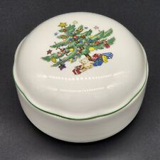 Nikko Japan Christmas Tree Trinket Dish with Lid picture