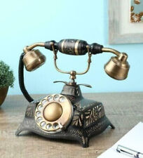 Vintage BRASS Rotary Telephone French Victorian Look Working Item Decorative New picture