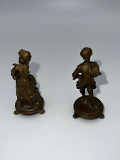 Antique Pair of English or French Figurine Miniatures Late 19th Century Style picture