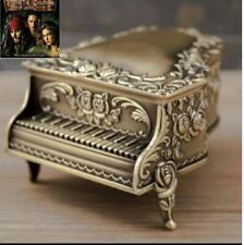 SANKYO GOLD  TIN ALLOY PIANO MUSIC BOX :  PIRATE OF CARIBBEAN DAVY JONES picture