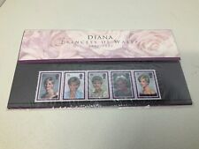 Princess DIANA OF WALES 1961-1997 British Set of 5 Commemorative Stamps Set Mint picture