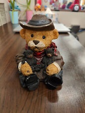 CT1- Young Incorporated Cowboy bear holding Black Bear Cubs picture