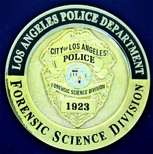 LAPD Los Angles Police Forensic Science Division Crime Scene Challenge Coin  picture
