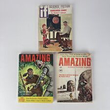 Vtg Amazing Stories IF Worlds of Science Fiction Book LOT 3 AS IS picture