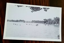 POSTCARD TIOGUE LAKE ROUTE 3 COVENTRY RHODE ISALND BLACK/WHITE DIVIDED BACK VTG picture