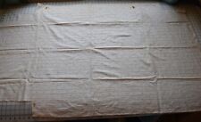 1630 7/8 yd antique 1890-1900s fabric, light tan with brown motifs, fine stripes picture
