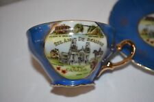 Ste Anne de Beaupre Basilica Quebec Vintage Souvenir ESD Tea Cup Saucer Japan picture