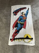 Vintage DC Comics Superman 1974 Beach Towel Full Size picture