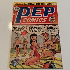 PEP COMICS # 99 | BETTY & VERONICA SWIMSUIT COVER  Golden Age Archie 1953 GD/VG picture