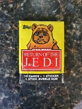 (1) Sealed Wax Pack 1983 Topps Star Wars Return of the Jedi Series 1 Unopened picture