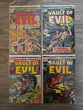Vault Of Evil - Lot of 4 Horror Marvel Comic Books #7, 8, 9, & 15 (1973-1974) FN picture