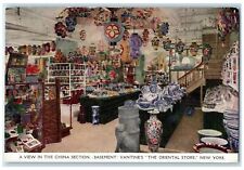 c1910 A View In The China Section Oriental Store New York City New York Postcard picture