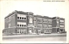 1940s Senior High School Building Smith Center Kansas Vintage Postcard picture