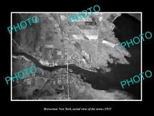 OLD 8x6 HISTORIC PHOTO OF BREWERTON NEW YORK AERIAL VIEW OF THE TOWN c1935 picture