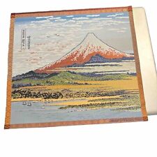 Katsushika 100 Views of Mt Fuji Hotel Okura Japan Kyo Tapestry Textile 1991 picture