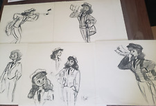 Animation Art Lot - Character Study by Artist Maurice 'Pixote' Hunt (5 pieces) picture