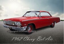 1962 Chevy Bel Air Muscle Car B Large Poster Sized Glossy Photo Print 13