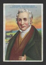 c1910's T68 Tobacco Card - Royal Bengals Heroes of History - George Stephenson picture