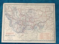 1921 MONTANA State Auto Trails Highway Map, Very Detailed & Interesting picture