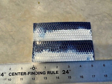 Carbon Fiber Unique Honey Design Resin Knife Handle Blank Scale Blue & White picture