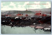 Pittsburg Pennsylvania PA Postcard Monument Hill North Side Birds Eye View 1910 picture