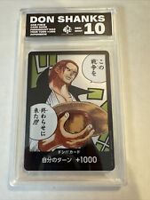 One Piece Don Shanks Paramount War Don Alternate Art Ace Card Grading 10 picture