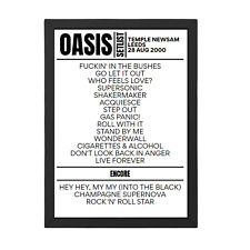 Oasis Setlist 28-08-2000-Leeds picture