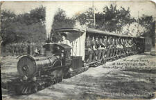 1910 Benton Harbor,MI Miniature Trains,Eden Springs Park Berrien County Postcard picture