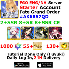 [ENG/NA][INST] FGO / Fate Grand Order Starter Account 2+SSR 50+Tix 1030+SQ #AK68 picture
