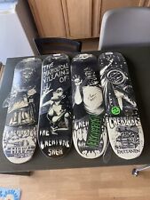 Tales Of Creature Villains Skate Boards Full Set (4) Artist Signed VERY RARE picture