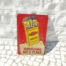 1930s Vintage National Gold Flake Cigarette Advertising Tin Sign Board Old TS277 picture