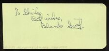 Blanche Sweet d1986 signed 2x5 cut autograph on 2-1-48 at Academy Award Theater picture