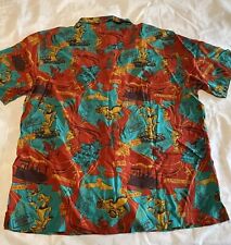 Walt Disney World 50th Anniversary Mr. Toad’s Wild Ride Camp Shirt Large NWT picture