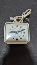 Vintage GE Mid-Century Analog Alarm Clock Ivory Model # 7371-2A  Made in USA picture