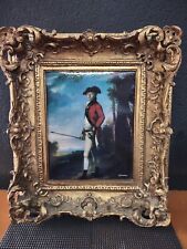 Beautifully Framed Mid 20th Century Revolutionary War, British Officer On Tile  picture