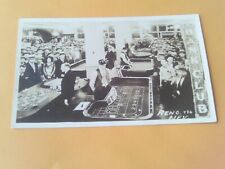 1940s RPPC POSTCARD GAMBLING DICE TABLE & ROULETTE WHEEL BANK CLUB RENO NEVADA picture