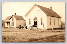 RPPC Wesleyan Methodist Church People Smith Center Kansas Real Photo P281A picture