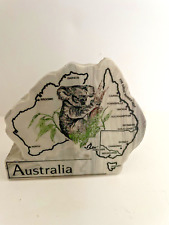 Vintage Australia Paperweight By Marbcraft Hand Crafted Marble Koala 3.5