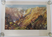 OLD Northern Pacific Railroad Poster Print Yellowstone Grand Canyon Thomas Moran picture