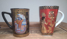 FM Pate Et Email Limoges Fonde En 1942 Sculpture & R.C.I Egyptian Pharaoh Mug picture