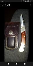 SCHRADE MADE IN USA UNCLE HENRY WOOD MEDIUM LOCKBACK KNIFE LB3 picture