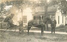 Postcard RPPC C-1910 Missouri Sarcoxie Horse buggy home 23-12896 picture