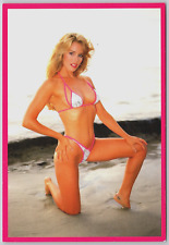 Sexy Woman girl Postcard Risque 90's 80's Pinup Bikini Hot Bodz 1990 Blonde picture