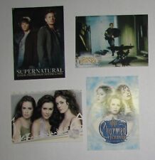 Inkworks 4 Promo Card Lot: 2006 & 07 Charmed, 2007 Supernatural & Dark is Rising picture